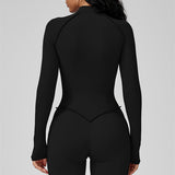 AlienDose | AlienShape™ Zip Jumpsuit | Long-Sleeve Zip Jumpsuit That Shows Off Your Curves
