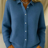 AlienDose | Textured Knit Button Cardigan
