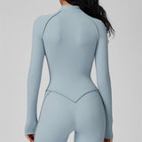 AlienDose | AlienShape™ Zip Jumpsuit | Long-Sleeve Zip Jumpsuit That Shows Off Your Curves