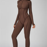 AlienDose | AlienShape™ Zip Jumpsuit | Long-Sleeve Zip Jumpsuit That Shows Off Your Curves