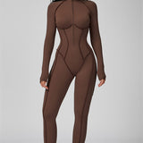 AlienDose | AlienShape™ Zip Jumpsuit | Long-Sleeve Zip Jumpsuit That Shows Off Your Curves