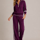 AlienDose | Knit Set: Half-Zip Jumper & Wide-Leg Pants