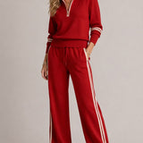 AlienDose | Knit Set: Half-Zip Jumper & Wide-Leg Pants