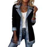AlienDose | Ribbed Knit Jacket with Denim Details