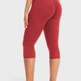 ALIENDOSE | High-Waisted Capri Leggings – Soft & Sleek